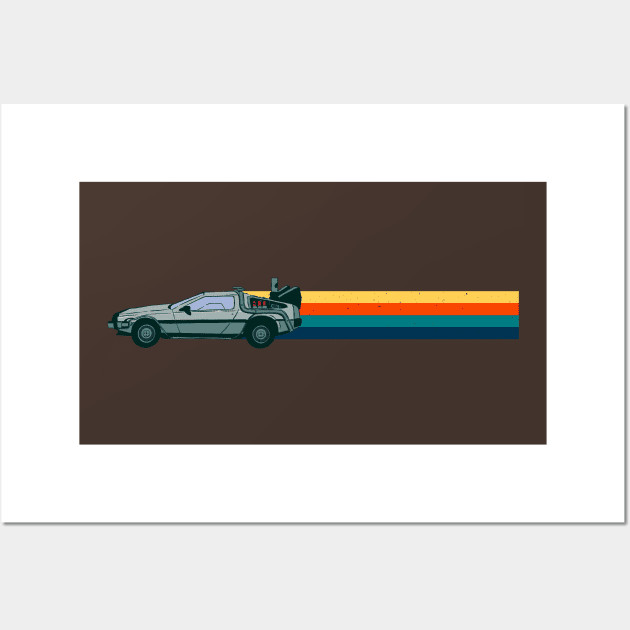 Delorean Wall Art by The Brothers Co.